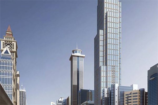 Dubai First Trade Center City Tower 1 Skyscraper Uses 6mm European Gray Glass Provided by BTG 1 Dubai City Tower 1 skyscraper 102