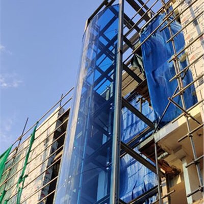 Sri Lanka Elevators Use BTG Glass Company's 10mm Ford Blue Curved Tempered Glass and Transparent Tempered Glass Windows 2 Sri Lanka curved tempered glass 1