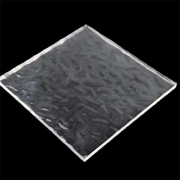 6mm Aqualite patterned glass is safe and stylish for bathroom applications with water pattern design