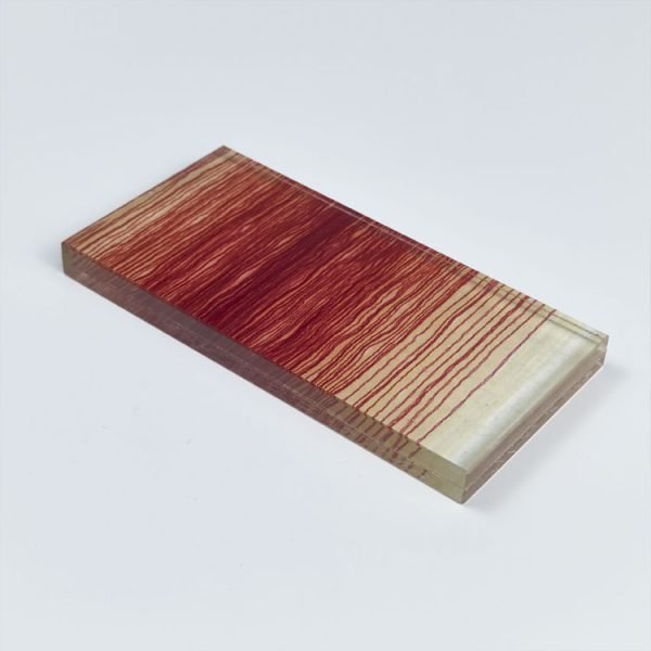 6.76mm red fabric EVA laminated glass interior decorative safety glass - Image 3