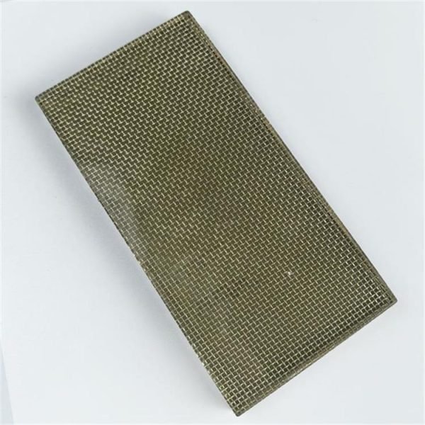 11.52mm EVA gold wired laminated glass for villa decoration partition