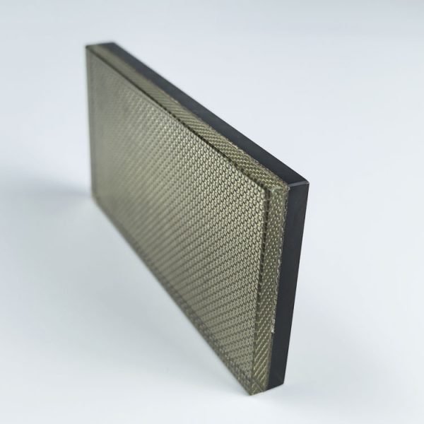 11.52mm EVA gold wired laminated glass for villa decoration partition - Image 2
