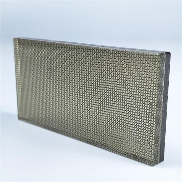 11.52mm EVA gold wired laminated glass for villa decoration partition - Image 3