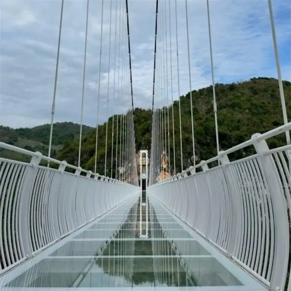 49.28mm clear tempered laminated glass SGP for scenic spot tour glass bridge - Image 2