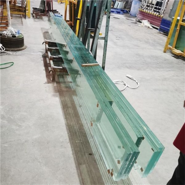 33.04mm ultra clear SGP laminated safty glass fin for building curtain wall - Image 4