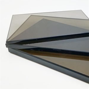 4mm 5mm 6mm 8mm dark brown tinted float glass suitable for shopwindow