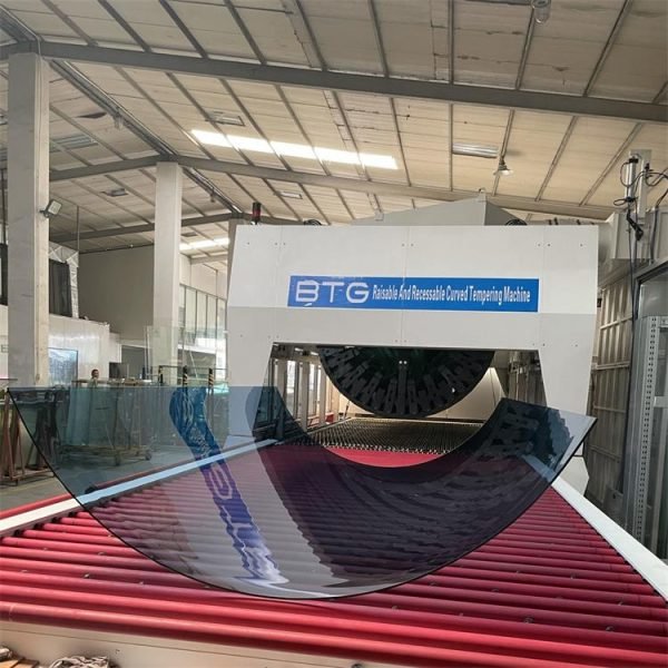 8mm blue tinted curved tempered glass is designed for skylights - Image 3