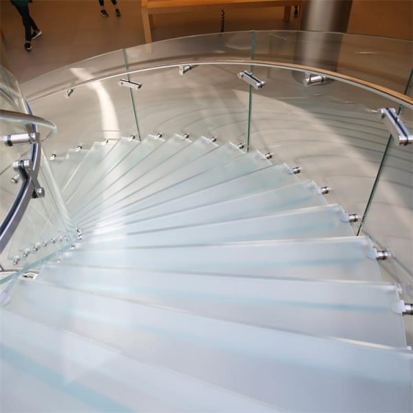 27.04mm ultra clear tempered laminated SGP glass for stair treads customizable size - Image 3