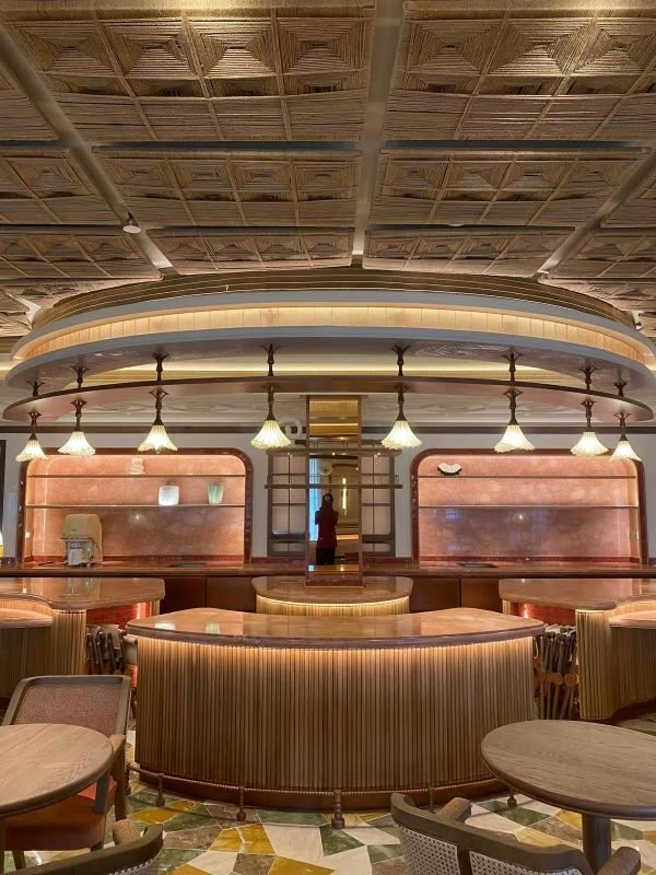 Saudi Arabia Jeddah Leylaty Brasserie use 5mm pattern glass+0.76PVB+4mm rose color tinted glass by BTG 4 725befeafc4dd372536e099b3d4d982