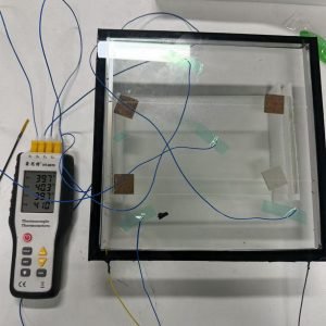 Electrically heated glass