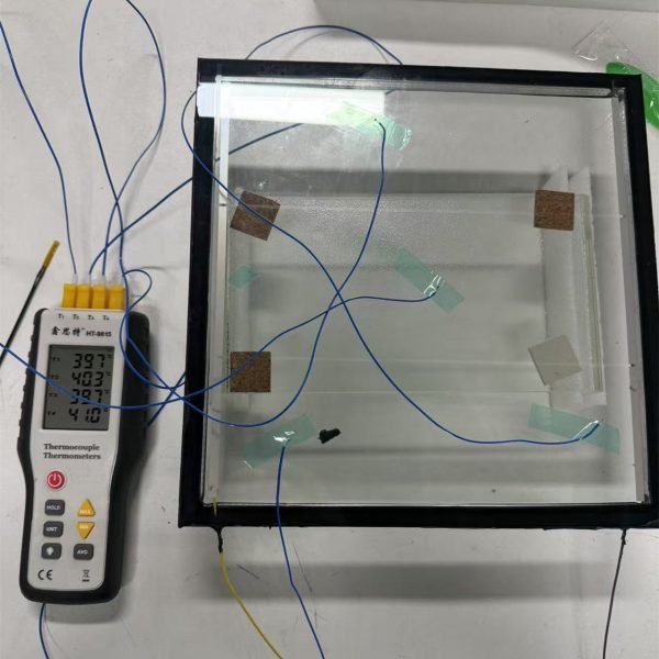 Electrically heated glass