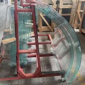 4mm 6mm 8mm 12mm Curved tempered glass for Commercial buildings