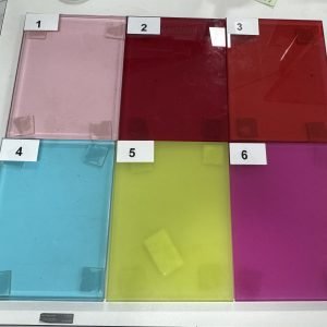 Colored PVB laminated glass