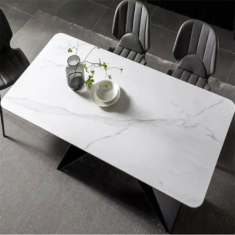 porcelain slab with glass