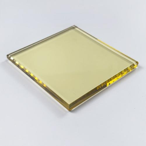 Gold color tinted glass