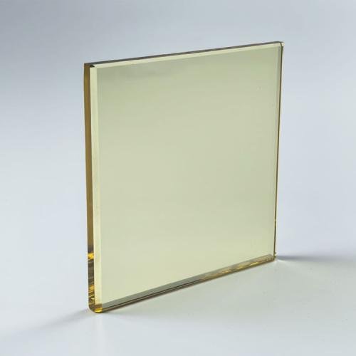 Gold color tinted glass