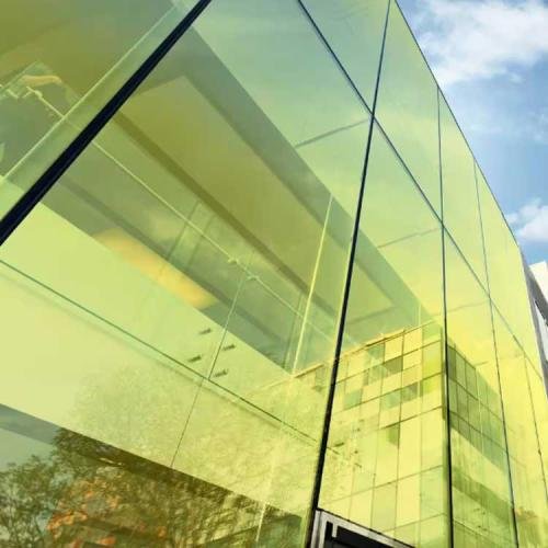 Gold color tinted glass for curtain wall