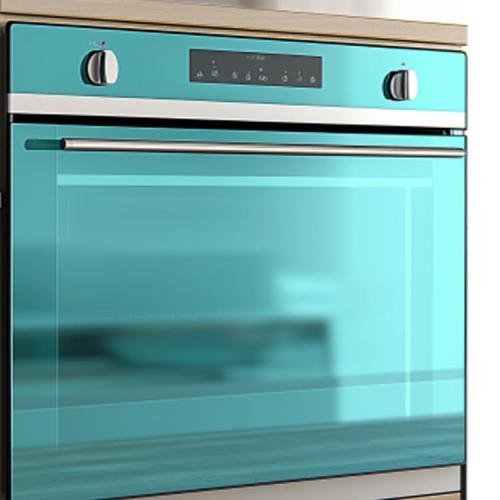 Ice blue float glass for oven glass panel