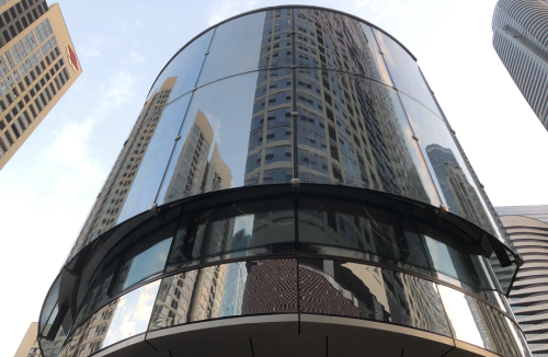 curved_glass facade