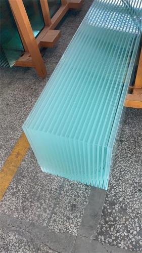 frosted heat strengthened glass