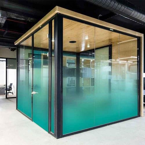 gradient glass for meeting room