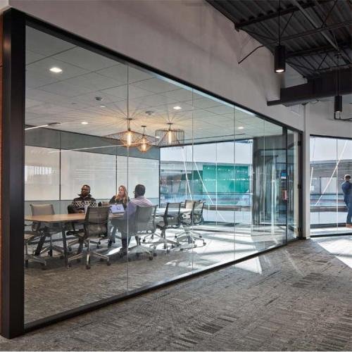 tempered glass - meeting room