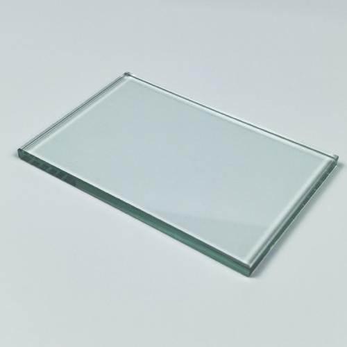 Clear heat soaked glass