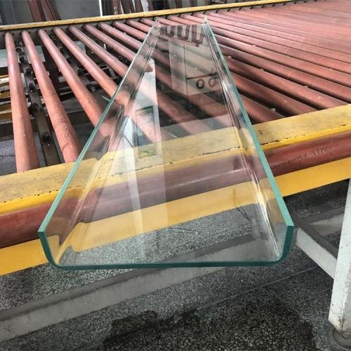 Tempered U-shaped glass